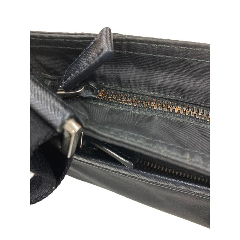 Prada Tessuto Crossbody messenger bag saffiano leather Black - Picture 4 of 5
